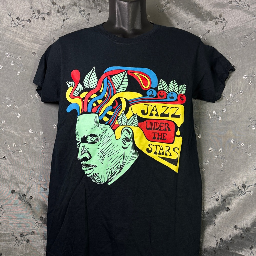 Jazz Under the Stars 2016 Festival Black Women’s Tee Size M